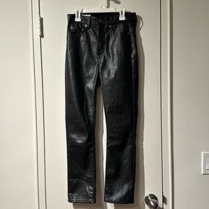 Gap Vintage Slim High Rise Faux Leather Pants